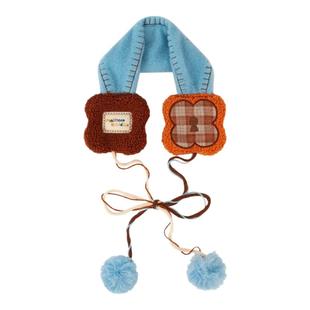 Puui噗又费尔岛梦境秋冬保暖针织毛线帽围巾可爱女生毛绒防寒耳罩