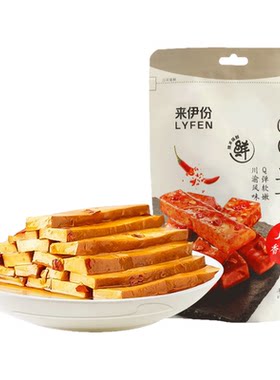 来伊份QQ豆干香辣味休闲解馋零食