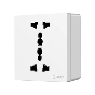 86型6孔六孔插座6眼面板双两个三孔三三插墙壁明装家用10A电源