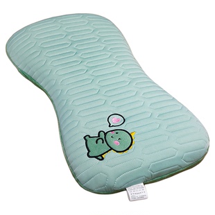 儿童枕头1到3岁0-6岁宝宝专用夏季凉感冰丝幼儿园记忆棉枕带枕套