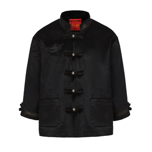 万图岁福童装【黑龙王】秋冬新款中国风国潮儿童丝绒唐装亲子装