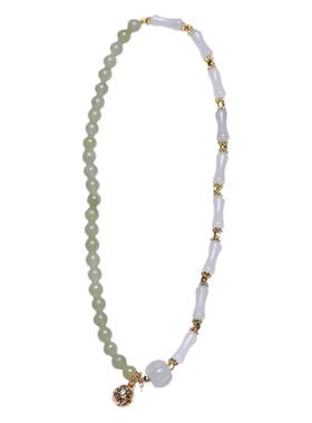 云水遥南瓜串珠金丝双层竹节手链