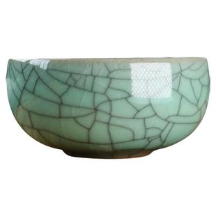 龙泉瓯江青瓷餐具酒店陶瓷碗小汤碗米饭碗艺术哥窑4.5英寸罗汉碗