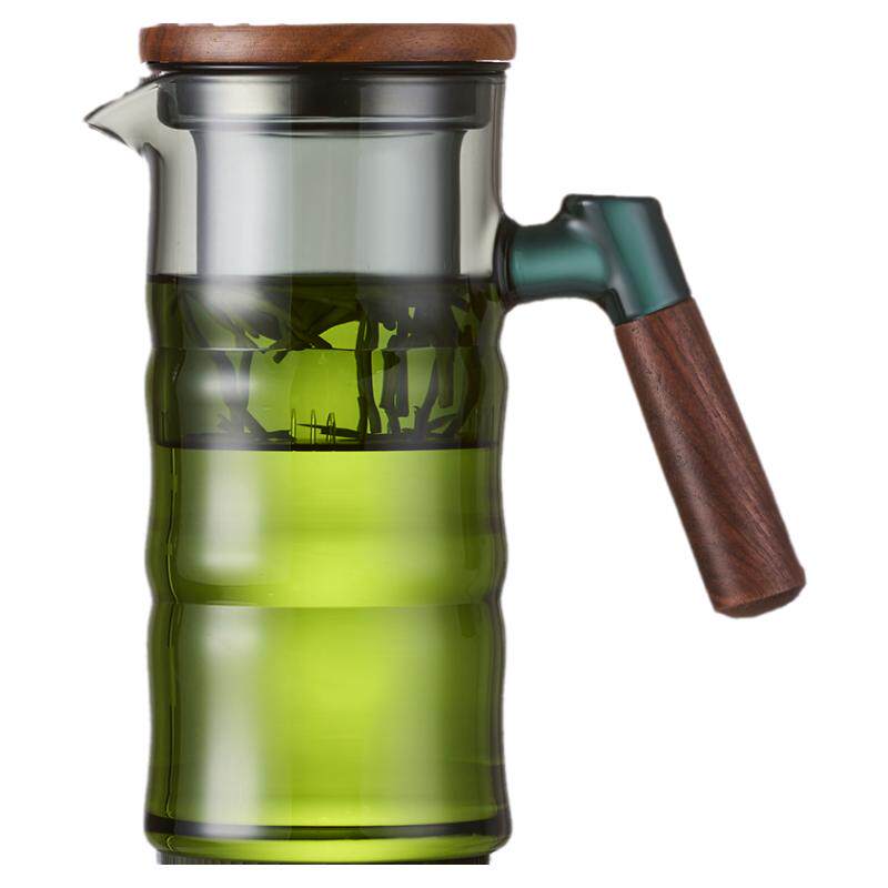 【节节高升】竹子茶壶高硼硅玻璃