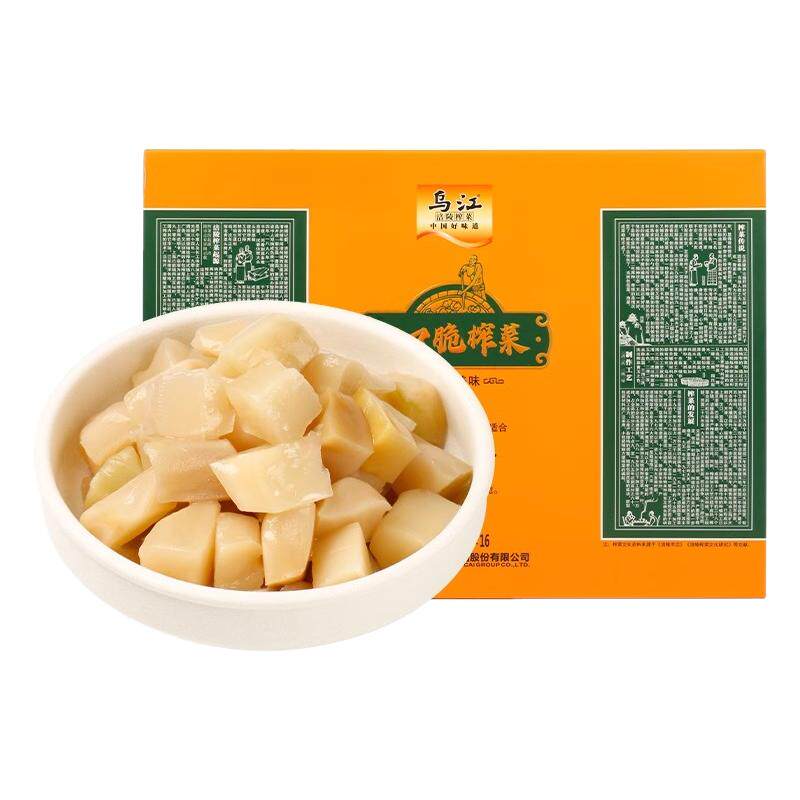 乌江涪陵榨菜口口脆礼盒1088g送礼下饭菜咸菜榨菜芯礼盒官方旗舰