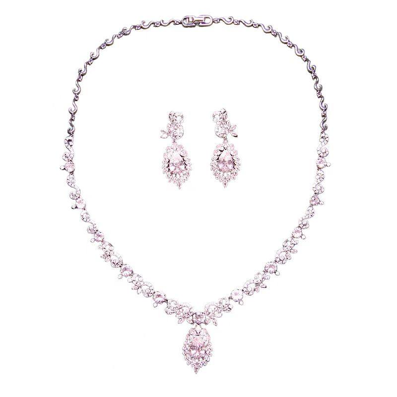 BWBRIDE锆石项链耳环女新娘饰品