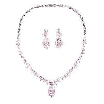 BWBRIDE锆石项链耳环女新娘饰品