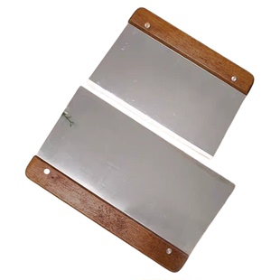 加厚不锈钢切面刀奶油刮木柄刮板面团分切刀煎饼大号刮板烘焙工具