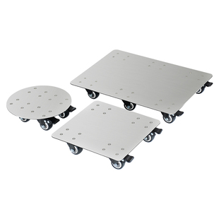 304不锈钢移动托盘 重物移动底座万向刹车轮花盆鱼缸移动花盆托盘
