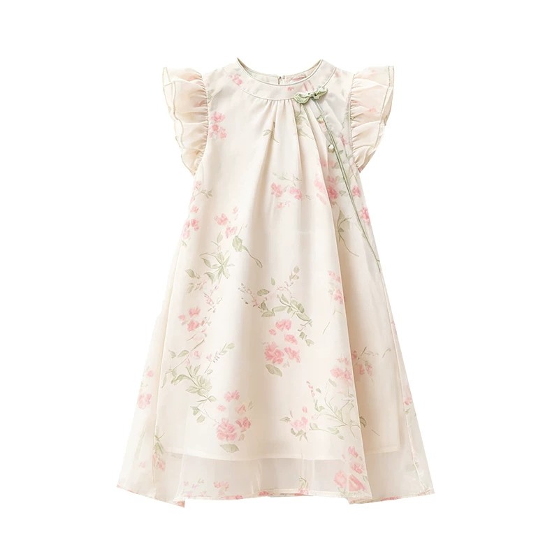 女童旗袍裙夏季新中式改良汉服裙