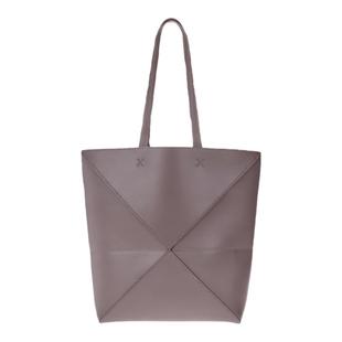 蠢小鱼几何折叠托特包真皮健身包女通勤单肩包diy手工自制材料包