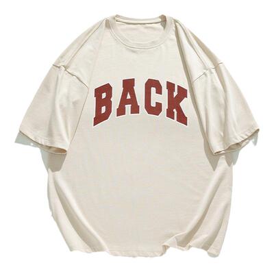 FEI OREETA 230g夏季基础纯色短袖男女款情侣宽松纯棉圆领体恤衫