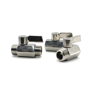 304316不锈钢迷你球阀内外丝 高压排水1 2 3 4  6分 1寸DN15 螺纹