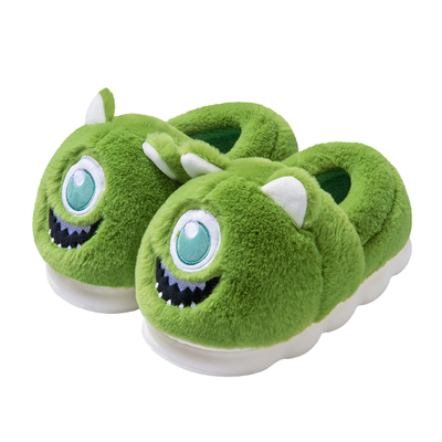 鲨际可爱卡通棉拖鞋加绒保暖棉鞋