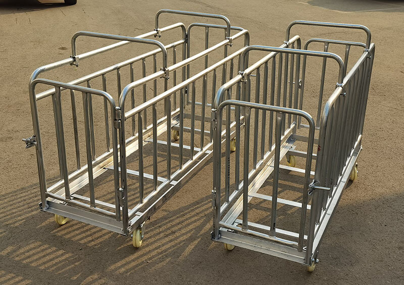 装猪笼猪场用称重上车仔肥猪可爬车装猪称猪笼转运养殖设备猪笼子