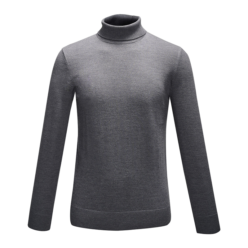 [100%绵羊毛]乔顿男高领毛衣商务休闲纯羊毛针织打底衫纯色羊毛衫