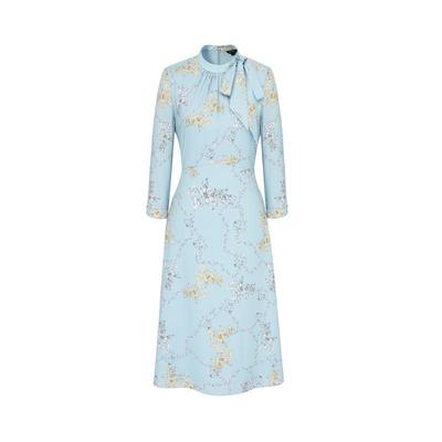 褶皱中长裙法式SCOFIELD