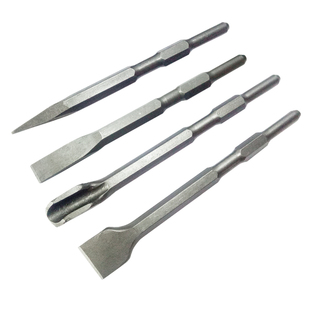 电镐钻头凿 加长六角混泥土开凿尖扁镐尖凿超薄加宽扁凿六角钻头