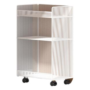 书架桌下置物架学生教室落地小推车带轮可移动书桌旁放书包收纳架