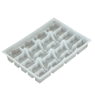 一次性饺子托盘袋装水饺盒内托20格云吞盒外卖打包盒速冻馄饨托盒