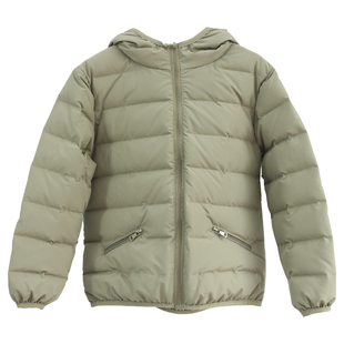 轻薄无缝一体羽绒服儿童90白鸭绒男童女童中大童小童装连帽超薄款