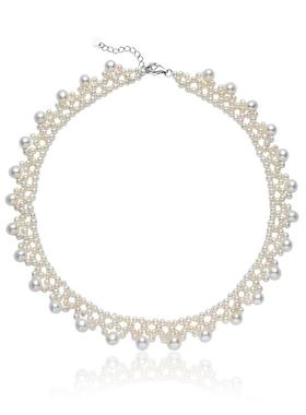 Idokawa花边淡水珍珠项链