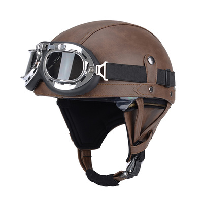 新国标A类四季复古头盔男女通用