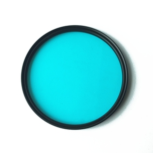 红外相机改机后颜色ICF还原滤镜 蓝玻璃红外截止滤光片 27- 82mm
