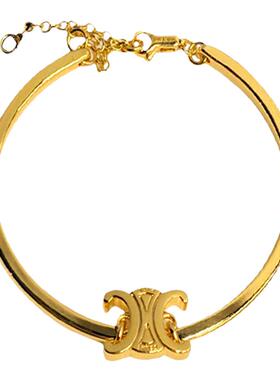 黄铜镀金复古凯旋门手链小众设计