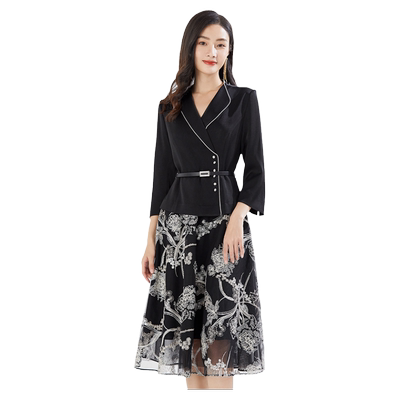 乔万尼2022新品假两件连衣裙