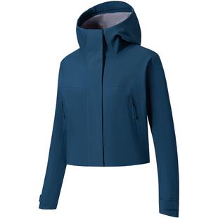 安踏冠军旅行系列防泼水透湿软壳女士短款连帽运动外套162610619