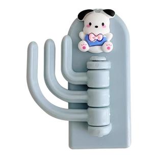 卡通可爱挂钩多巴胺收纳神器卫生间厨房置物架挂钩墙壁门口挂钥匙