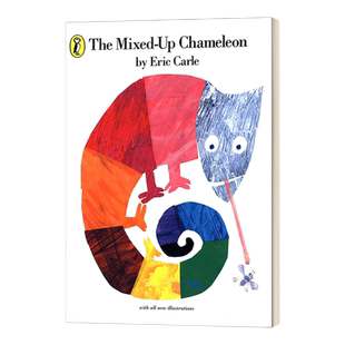 英文原版 The Mixed-up Chameleon 艾瑞卡尔 拼拼凑凑的变色龙 英文版 进口英语原版书籍儿童外文书