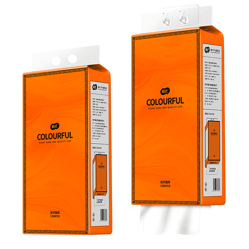 大包1280张悬挂式抽纸家用