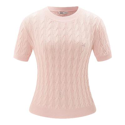 A21女装夏季薄款短袖针织衫