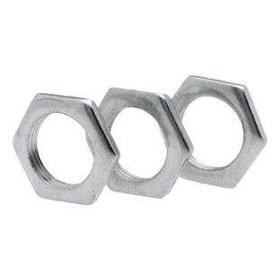 镀锌细牙薄螺母GB808铁六角扁螺母灯饰螺母M8*1M10x1M12*1.25-M24