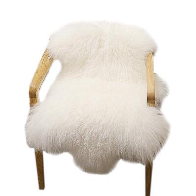 小沙整张滩羊皮纯羊毛宁夏飘窗垫