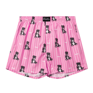 霹危斯PEEVISH阿罗裤宽松内裤男可爱情侣女居家短睡裤孖烟通裤衩