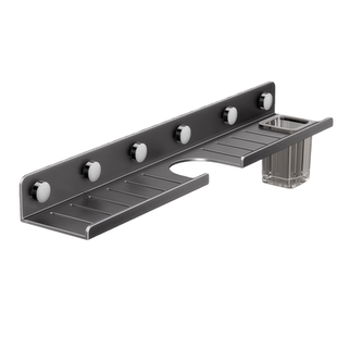 卫生间吸盘洗漱台置物架厕所洗手台盆免打孔浴室龙头镜前收纳牙刷