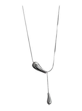 srrmhyn水滴流苏项链女