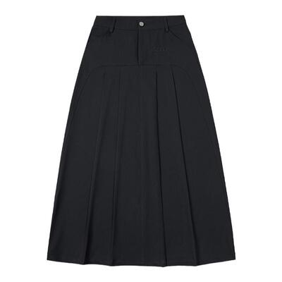 RAPPEYE学院感百褶刺绣西装半裙