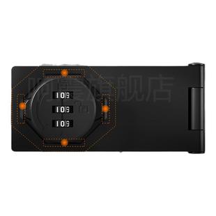 抽屉锁免打孔插销密码简易老式房门闩锌合金明装门扣家用防盗门栓
