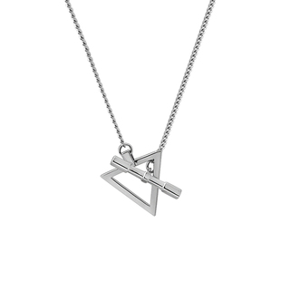 英国DARK ANTHEM重音 三角几何项链男女款纯银简约轻奢高级感礼物