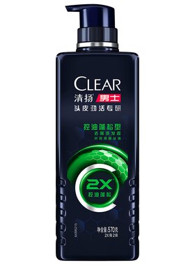 清扬男士专研去屑冰爽洗发水380G