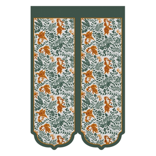 新中式卧室客厅门帘仿亚麻免打孔卫生间遮挡布帘厨房隔断遮光门帘