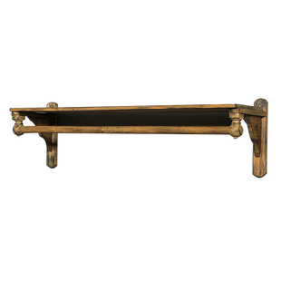 复古服装店上墙展示架壁挂式实木质挂衣架包包鞋店鞋架装饰置物架