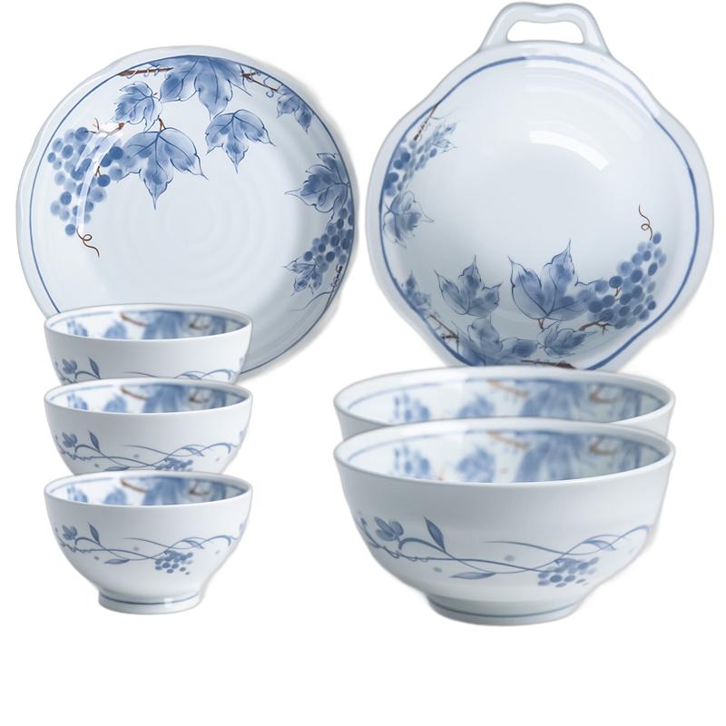 釉下彩水墨陶瓷餐具碗盘