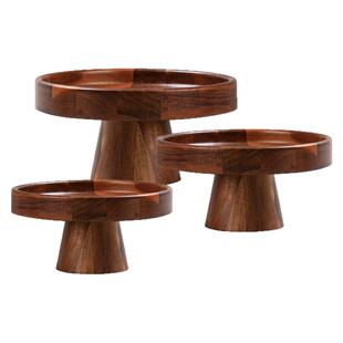 复古相思木水果甜品盘木托盘摆件蛋糕台展示架下午茶点心盘零食盘