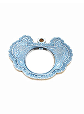 弘霞客男女足银古法银锁吊坠实心