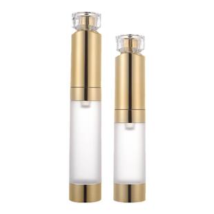金色20ml眼霜瓶面霜精华粉底液按压式真空瓶小样便携旅行分装空瓶